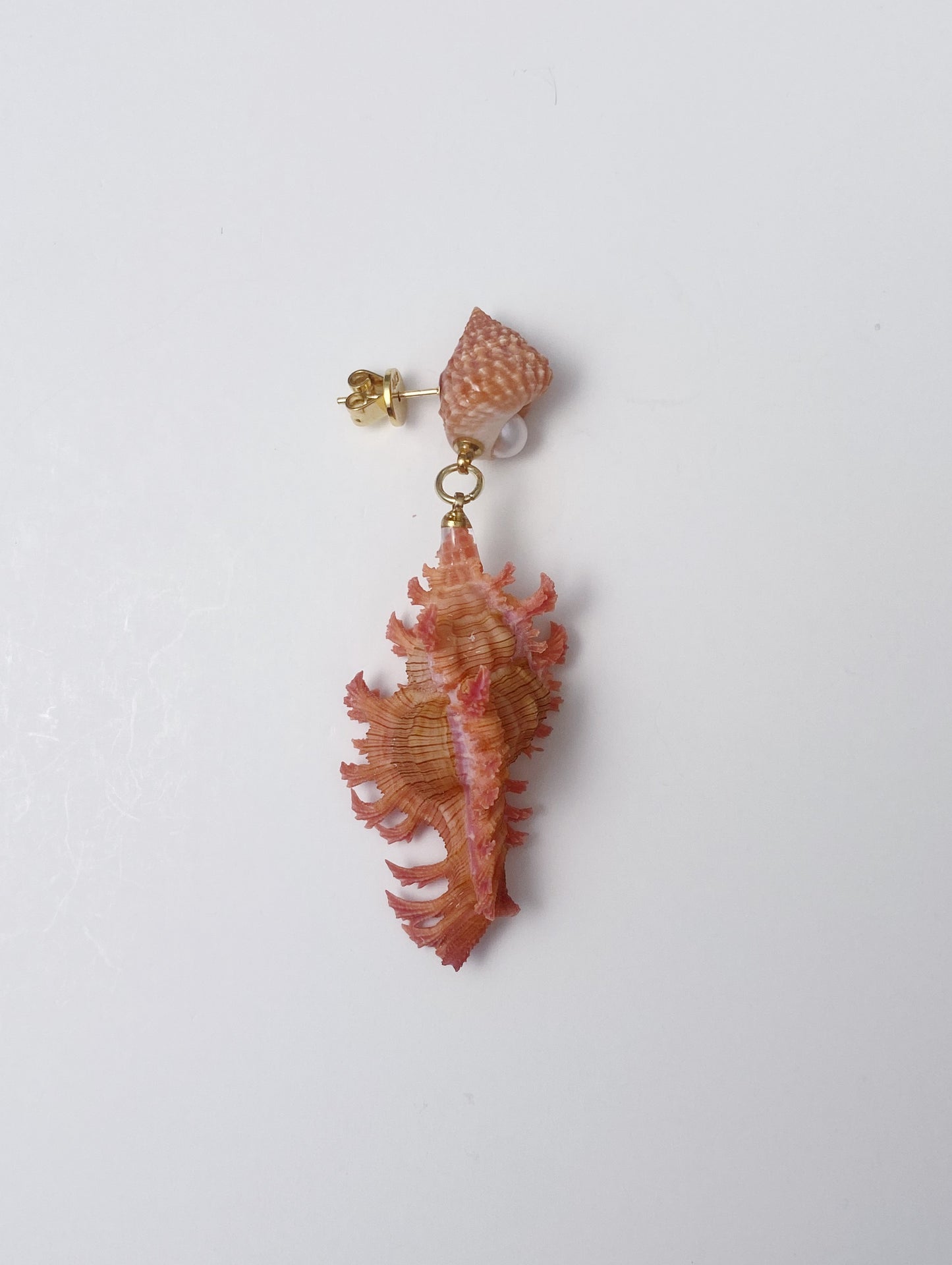Pink Murex Shell Earrings