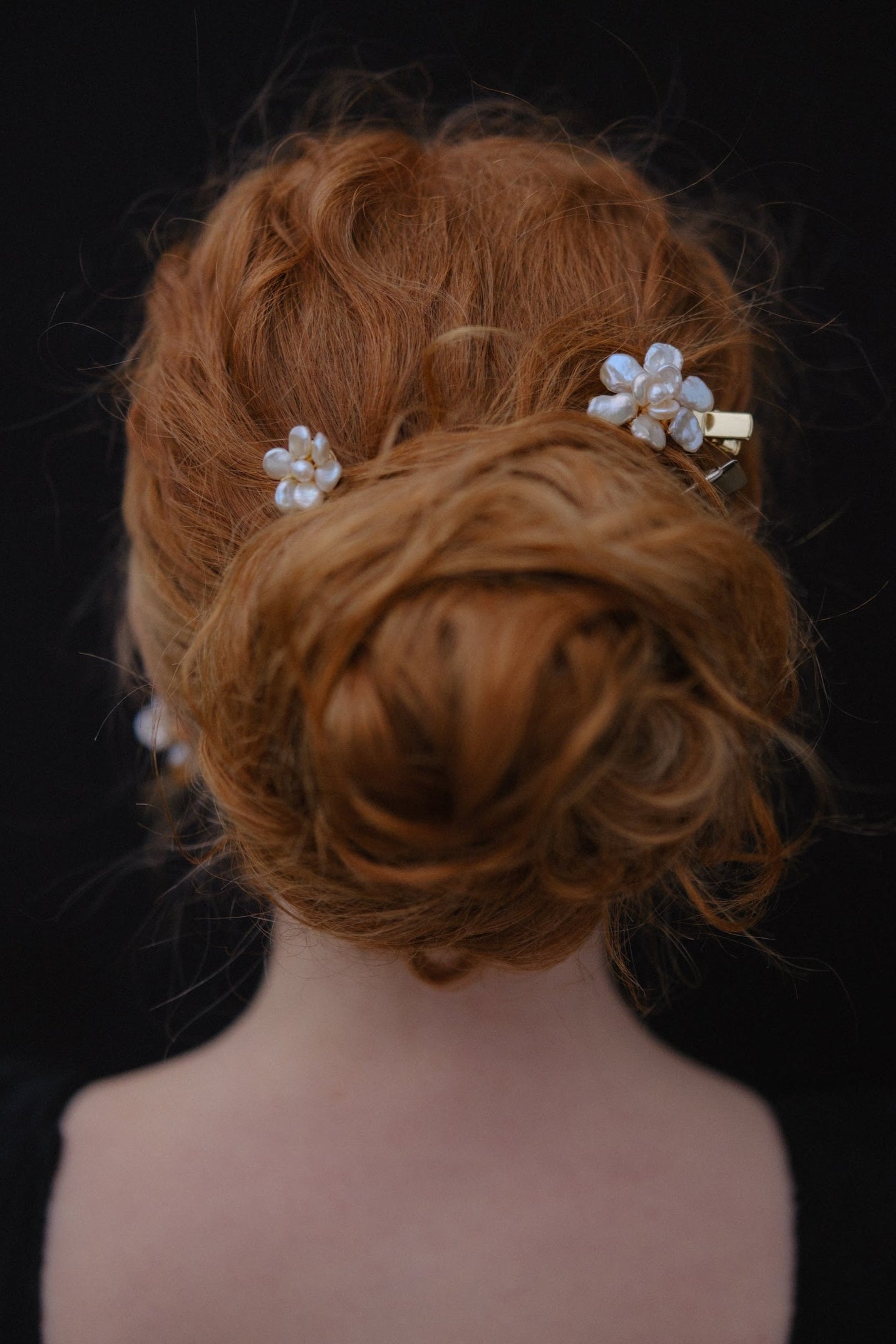 Classic Keshi Pearl Flower Hair Clip №61