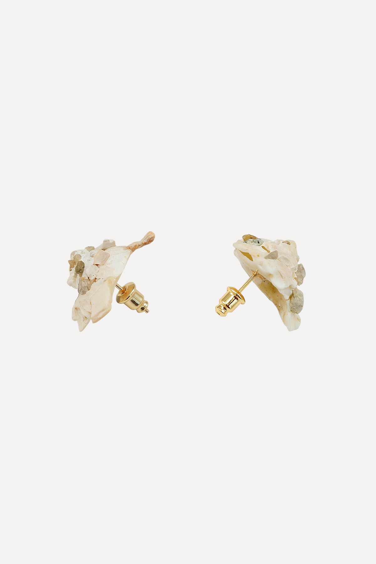 Carrier Shell Stud Earrings