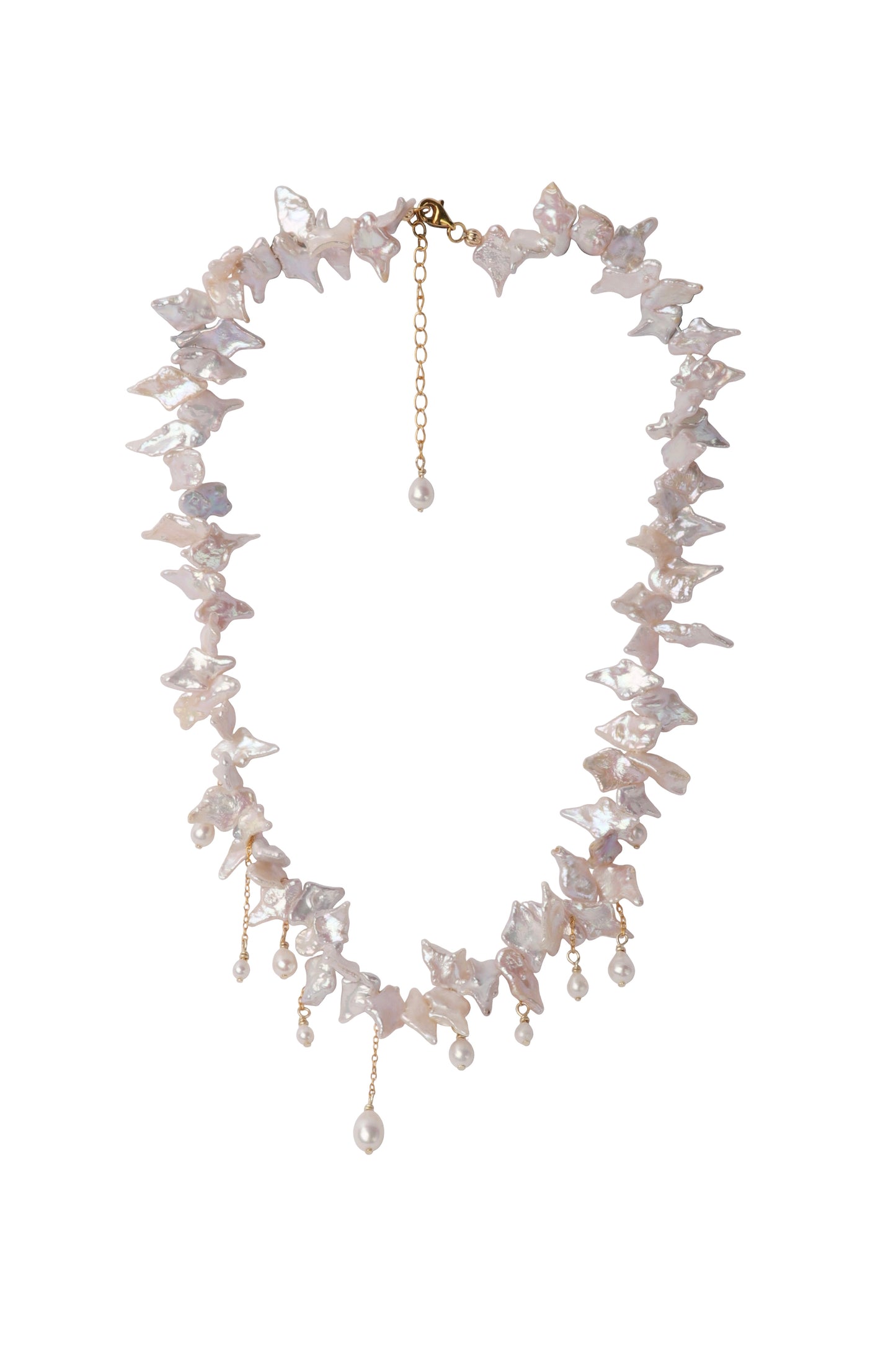 Petal Garland Pearl Drop Necklace №69