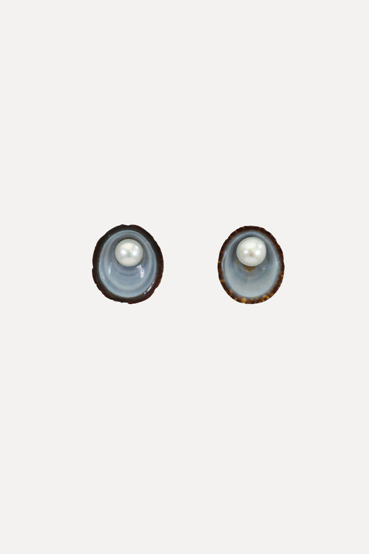 Limpet Pearl Stud Earrings